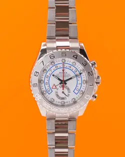 ROLEX YACHTMASTER 44MM 116689 WHITE GOLD AND PLATINUM WHITE DIAL