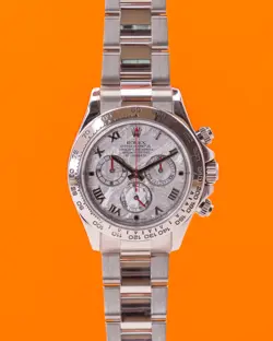 ROLEX DAYTONA 40MM 116509 WHITE GOLD METEORITE ROMAN DIAL 2010
