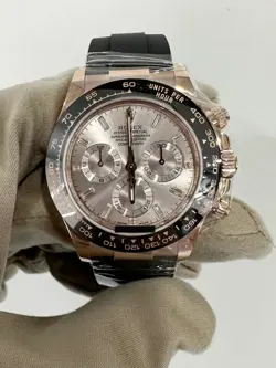 ROLEX DAYTONA SUNDUST BAGUETTE DIAMOND DIAL ON OYSTERFLEX