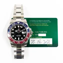 2021 ROLEX GMT-MASTER II, 126710BLRO, 40MM, STEEL, BLUE & RED 