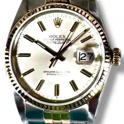 ROLEX DATEJUST 16013 SILVER DIAL 36 MM