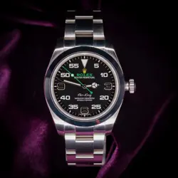 ROLEX AIR-KING 40MM STAINLESS STEEL COMPLETE SET 116900