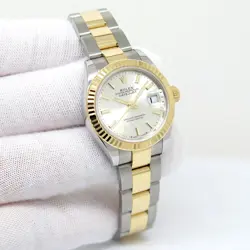 ROLEX 279173 DATEJUST 18K/SS WITH SILVER STICK DIAL ON OYSTER