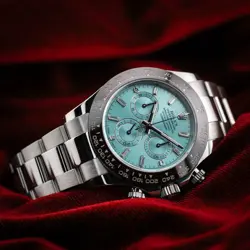 2024 ROLEX COSMOGRAPH DAYTONA PLATINUM ICE BLUE BAGUETTE COMPLETE SET 116506