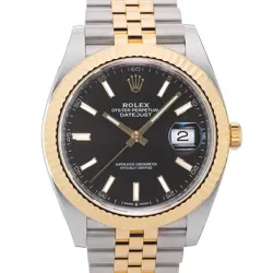 ROLEX DATEJUST 41 126333 BLACK JUBILEE WARRANTY 2021 BOX/PAPER