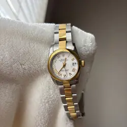 ROLEX DATEJUST OYSTER PERPETUAL TWO TONE YELLOW GOLD 18K BEZEL