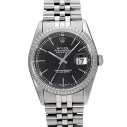 ROLEX DATEJUST 16220 BLACK WATCH 676949