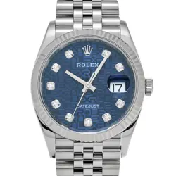 ROLEX DATEJUST 36 126234G BLUE COMPUTER/DIAMOND WATCH 684444