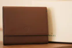 ROLEX - NEW POCKET FOR WATCH BROWN LEATHER / POCHETTE POUR MONTRE 1 PLACE CUIR