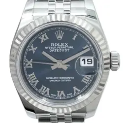 ROLEX DATEJUST Z-SERIES 179174 BLUE SS/K18WG #992