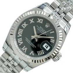 ROLEX DATEJUST 26 179174 BLACK WGSS #829