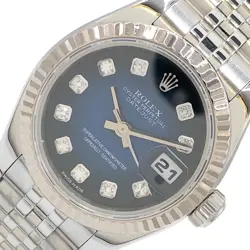 ROLEX DATEJUST 26 GRADIENT 179174G BLUE WG/SS #693