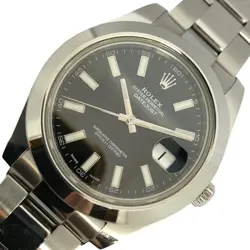 ROLEX DATEJUST 41 RANDOM SERIAL RB116300 BLACK #469