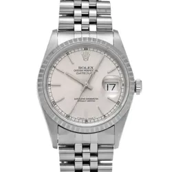 ROLEX DATEJUST 16220 SILVER WATCH 683659
