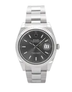 ROLEX DATEJUST 41  / RHODIUM DIAL  / 2024 / 126334