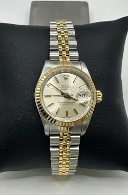 ROLEX LADY-DATEJUST 69173 GOLD AND STAINLESS JUBILEE BRACELET WITH GOLD BEZEL