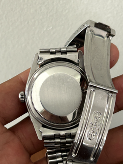 ROLEX Watch 1972 Vintage Datejust 1603 Black Dial in Stainless Steel