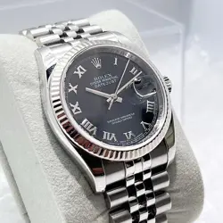 ROLEX DATEJUST 116234 SILVER JUBILEE BRACELET WITH SILVER BEZEL 36MM