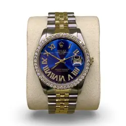 1990 ROLEX DATEJUST 15233  18KT TWO-TONE  34MM  DIAMOND BEZEL & DIAL