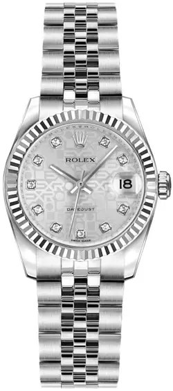 ROLEX LADY-DATEJUST SILVER DIAL JUBILEE STEEL & GOLD WOMEN'S 26MM WATCH 179174