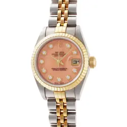 ROLEX DATEJUST 10P GENUINE INDEX DIAMOND K SERIES 79173G TO219834
