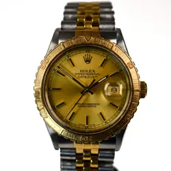 ROLEX 1987 DATEJUST THUNDERBIRD 16253 CHAMPAGNE COSC 3035 36MM AUTOMATIC 18K SS