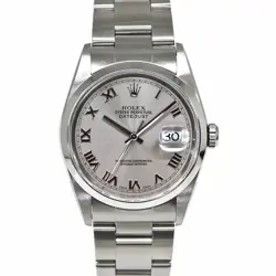 ROLEX DATEJUST 16200 SILVER CASE SIZE 36MM MEN'S USED WATCH #844212