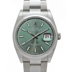 ROLEX DATEJUST 36 126200 GREEN CASE SIZE 36.0MM MEN'S USED WATCH #811412