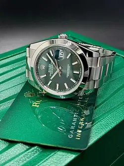 ROLEX DATEJUST 41MM 2025 UNWORN MINT GREEN FULL SET