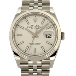 ROLEX DATEJUST WARRANTY 2024 126234 WATCHES STAINLESS STEEL MECHANICAL AUT...