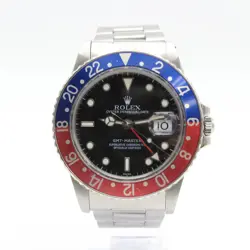 ROLEX STAINLESS STEEL VINTAGE GMT MASTER BLUE/RED