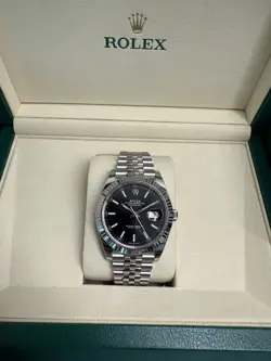 NEW 2025 ROLEX DATEJUST 41MM 126334 STAINLESS STEEL JUBILEE BLACK DIAL UNWORN