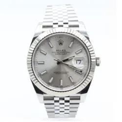 ROLEX STAINLESS STEEL DATEJUST 41MM SILVER DIAL