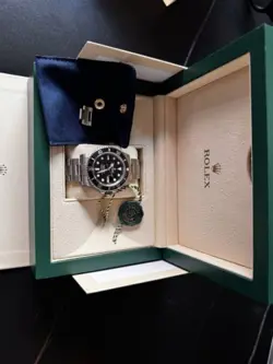 2024 ROLEX SUBMARINER 126610LN SILVER OYSTER BRACELET WITH BLACK BEZEL