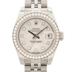 ROLEX DATEJUST 179384G SSWG SS AT CRYSTAL DIAL