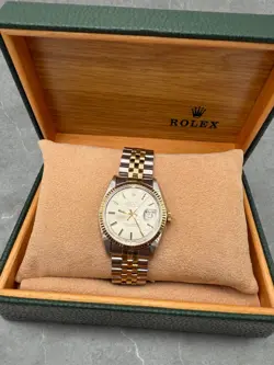 ROLEX DATEJUST ORO E ACCIAIO CON SERVICE ROLEX REF. 1601