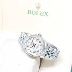 ROLEX 26MM OYSTER PERPETUAL MOP ROMAN DIAL LADY DATEJUST REF: 179174 (D SERIES)