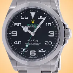 ROLEX AIR-KING AUTOMATIC STAINLESS STEEL MEN'S WATCH 126900