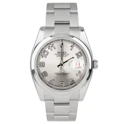 ROLEX DATEJUST 36 STAINLESS STEEL SILVER DIAL 36MM ROULETTE DATE 116200 FULL SET