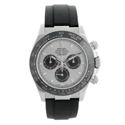 Rolex 116519LN Daytona "Ghost" White Gold  40MM Oysterflex W/Box And Books