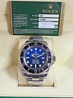 ??ROLEX ??SEA-DWELLER 116660 DEEPSEA JAMES CAMERON 44MM WATCH BOX CARD BOOKLETS!