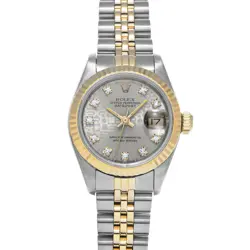 ROLEX DATEJUST 69173G GRAY COMPUTER/DIAMOND WATCH 686812