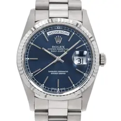 ROLEX DAY DATE 18239 BLUE BAR E NUMBER SECOND HAND MENS
