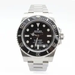 ROLEX STAINLESS STEEL SUBMARINER 40MM BLACK NO DATE