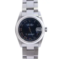 ROLEX DATEJUST 31MM BLUE DIAL WATCH 78240