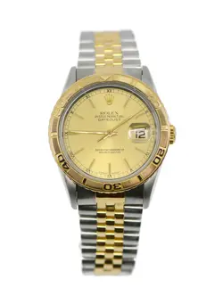ROLEX DATEJUST TURN-O-GRAPH 18K/STAINLESS STEEL WATCH 16263