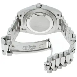 ROLEX Day-Date 40 Watch 2P Sapphire 8P Diamond Pavé Diamond Dial 228206 Box...