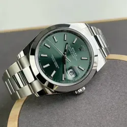 AUTHENTICROLEXDATEJUST 41MM JUBILEE GREEN DIAL MEN'S WATCH 126300