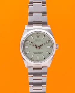 UNWORN ROLEX OYSTER PERPETUAL 36MM 126000 PISTACHIO DIAL 2025