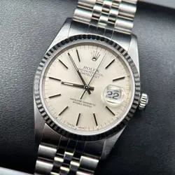 ROLEX DATEJUST 36MM 16234 SILVER DIAL AUTOMATIC WATCH - 1995